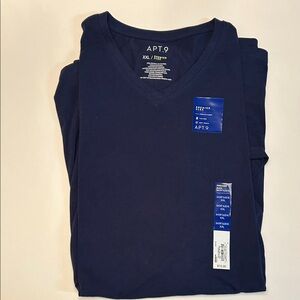 Apt. 9 Men's Blue Short Sleeve V-neck Tee